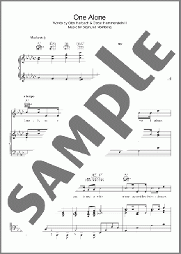 One Alone(Sigmund Romberg) 楽譜 その他 ダウンロード