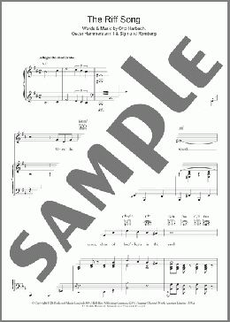 The Riff Song(Mario Lanza) 楽譜 その他 ダウンロード