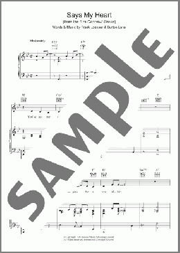 Says My Heart(Billie Holiday) 楽譜 その他 ダウンロード