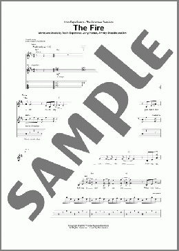 The Fire(Papa Roach) 楽譜 ギター（ソロ） ダウンロード