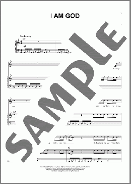 I Am God(Kirk Franklin) 楽譜 ピアノ & ボーカル ダウンロード
