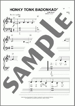 Honky Tonk Badonkadonk(Trace Adkins) 楽譜 ピアノ（ソロ） ダウンロード