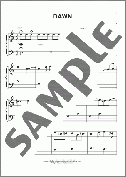 Dawn (from Pride And Prejudice)(Dario Marianelli/Pride & Prejudice (Movie)) 楽譜 ピアノ（ソロ） ダウンロード