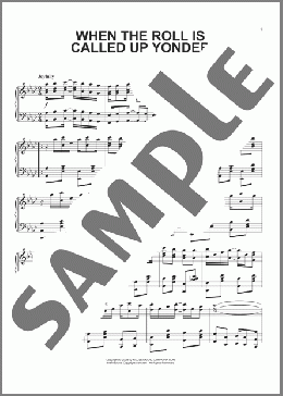 When The Roll Is Called Up Yonder [Ragtime version](Steven Tedesco) 楽譜 ピアノ（ソロ） ダウンロード