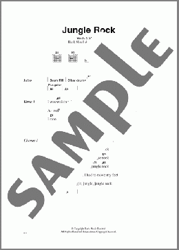 Jungle Rock(Hank Mizell) 楽譜 ギター（コード） ダウンロード