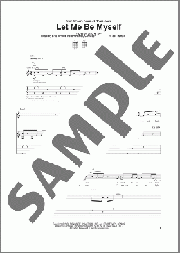 Let Me Be Myself(3 Doors Down) 楽譜 ギター（ソロ） ダウンロード