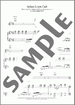 Indian Love Call(Oscar Hammerstein II) 楽譜 その他 ダウンロード