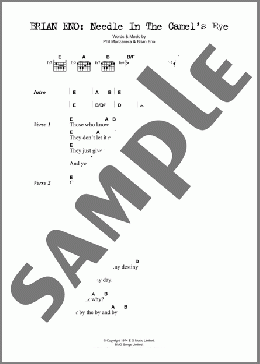 Needle In The Camel's Eye(Brian Eno) 楽譜 ギター（コード） ダウンロード