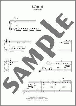 L'Amant - Main Theme (from L'Amant)(Gabriel Yared) 楽譜 ピアノ（ソロ） ダウンロード