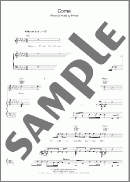Come(Prince) 楽譜 その他 ダウンロード