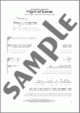 Flight Of Icarus(Iron Maiden) 楽譜 ベース ダウンロード