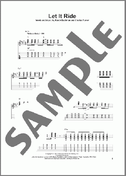 Let It Ride(Bachman-Turner Overdrive) 楽譜 ギタースコア ダウンロード