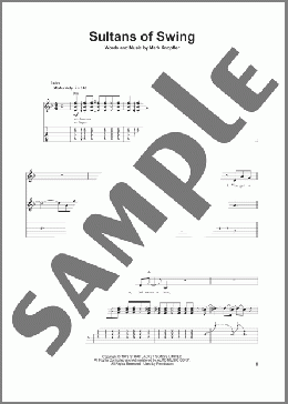 Sultans Of Swing(Dire Straits) 楽譜 ギタースコア ダウンロード
