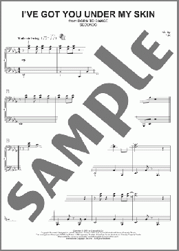 I've Got You Under My Skin(Cole Porter) 楽譜 ピアノ（連弾） ダウンロード