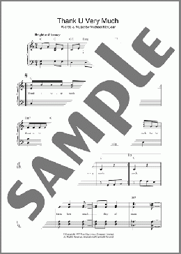 Thank U Very Much(The Scaffold) 楽譜 ピアノ（ソロ） ダウンロード
