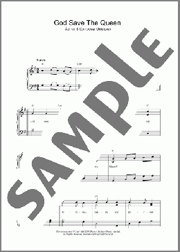 God Save The Queen(Traditional) 楽譜 ピアノ（ソロ） ダウンロード