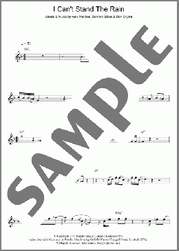 I Can't Stand The Rain(Ann Peebles) 楽譜 アルトサックス（ソロ） ダウンロード