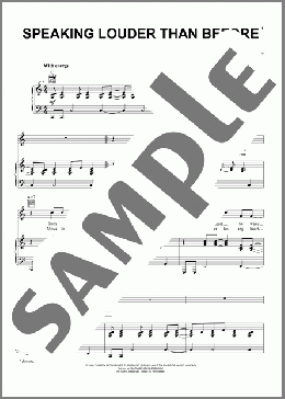Speaking Louder Than Before(Jeremy Camp) 楽譜 ピアノ & ボーカル & ギター ダウンロード
