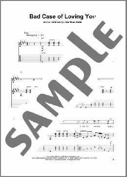 Bad Case Of Loving You(Robert Palmer) 楽譜 ギタースコア ダウンロード