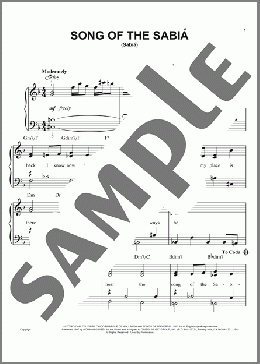 Song Of The Sabia (Sabia)(Norman Gimbel/Antonio Carlos Jobim) 楽譜 ピアノ（ソロ） ダウンロード