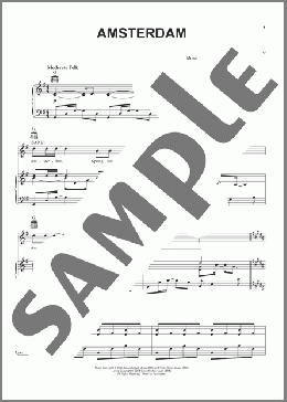 Amsterdam(Stew/Passing Strange (Musical)) 楽譜 ピアノ & ボーカル & ギター ダウンロード