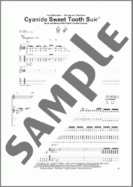 Cyanide Sweet Tooth Suicide(Shinedown) 楽譜 ギター（ソロ） ダウンロード