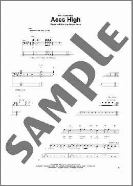 Aces High(Iron Maiden) 楽譜 ベース ダウンロード