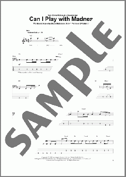 Can I Play With Madness(Iron Maiden) 楽譜 ベース ダウンロード