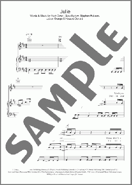Julie(Take That) 楽譜 その他 ダウンロード