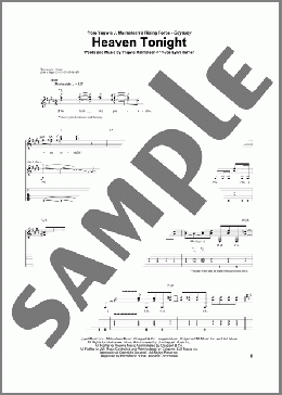 Heaven Tonight(Yngwie Malmsteen) 楽譜 ギター（ソロ） ダウンロード