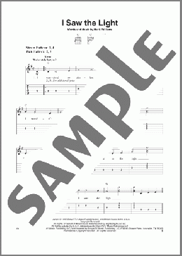 I Saw The Light(Hank Williams) 楽譜 ギター（ソロ） ダウンロード