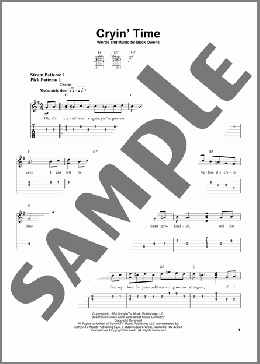 Cryin' Time(Buck Owens) 楽譜 ギター（ソロ） ダウンロード