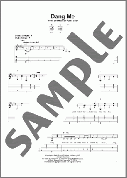 Dang Me(Roger Miller) 楽譜 ギター（ソロ） ダウンロード