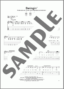 Swingin'(John Anderson) 楽譜 ギター（ソロ） ダウンロード
