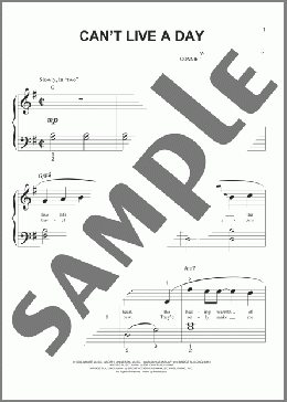 Can't Live A Day (arr. Phillip Keveren)(Avalon) 楽譜 ピアノ（ソロ） ダウンロード