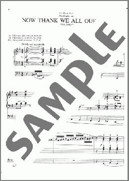 Now Thank We All Our God(Fred Bock) 楽譜 その他 ダウンロード