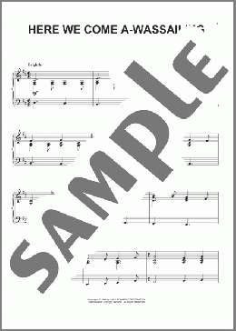Here We Come A-Wassailing(Traditional) 楽譜 ピアノ（ソロ） ダウンロード