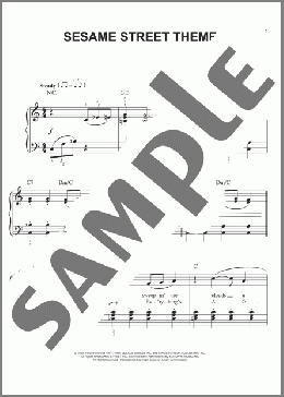 Sesame Street Theme (arr. Phillip Keveren)(Joe Raposo/The Muppets/TV Theme Song) 楽譜 ピアノ（ソロ） ダウンロード
