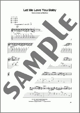Let Me Love You Baby(Willie Dixon/Stevie Ray Vaughan) 楽譜 ギター（ソロ） ダウンロード