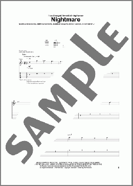Nightmare(Avenged Sevenfold) 楽譜 ギター（ソロ） ダウンロード