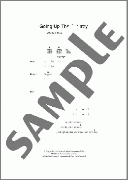 Going Up The Country(Canned Heat) 楽譜 ギター（コード） ダウンロード