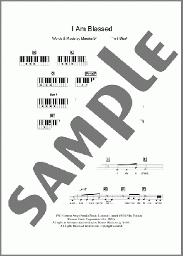 I Am Blessed(Eternal) 楽譜 ピアノ（歌詞 & コード） ダウンロード