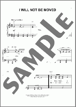 I Will Not Be Moved(Natalie Grant) 楽譜 ピアノ（ソロ） ダウンロード