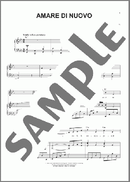 Amare Di Nuovo(Yanni) 楽譜 ピアノ & ボーカル & ギター ダウンロード
