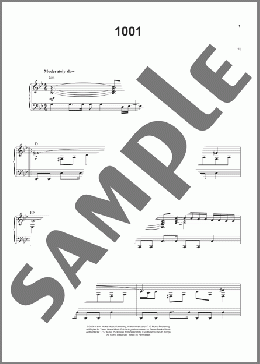 1001(Yanni) 楽譜 ピアノ & ボーカル & ギター ダウンロード