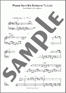 Please Send Me Someone To Love(Percy Mayfield) 楽譜 ピアノ（ソロ） ダウンロード