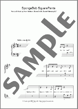 SpongeBob SquarePants Theme Song(Mark Harrison) 楽譜 ピアノ（ソロ） ダウンロード