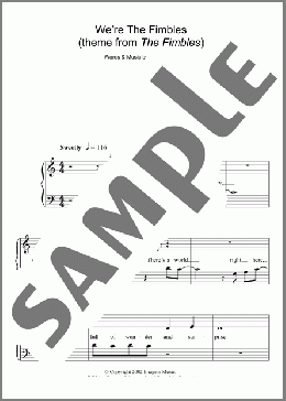 We're The Fimbles(Paul Joyce) 楽譜 ピアノ（ソロ） ダウンロード