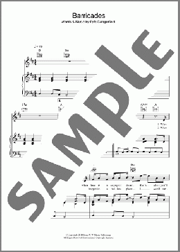 Barricades(Fyfe Dangerfield) 楽譜 その他 ダウンロード