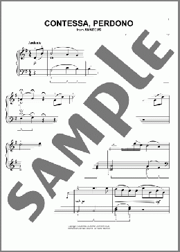Contessa Perdono (from Amadeus) (arr. Phillip Keveren)(Wolfgang Amadeus Mozart) 楽譜 ピアノ（ソロ） ダウンロード